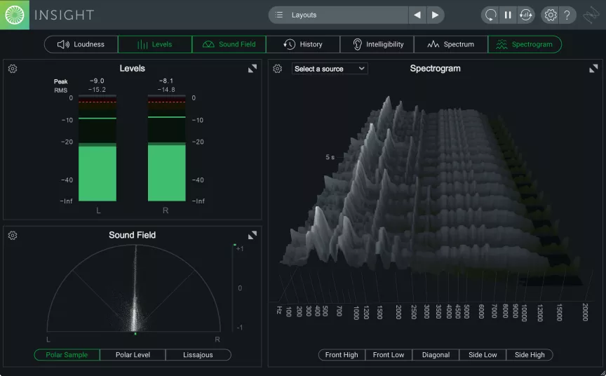 【1/31まで 85％OFF】iZotope「Insight 2」音声のあらゆる側面を完全可視化！ラウドネス・明瞭度・スペクトルバランスを高精度分析する次世代メータリングプラグイン｜DTMプラグインセール