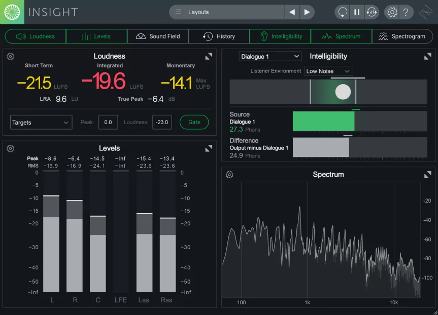 【1/31まで 85％OFF】iZotope「Insight 2」音声のあらゆる側面を完全可視化！ラウドネス・明瞭度・スペクトルバランスを高精度分析する次世代メータリングプラグイン｜DTMプラグインセール