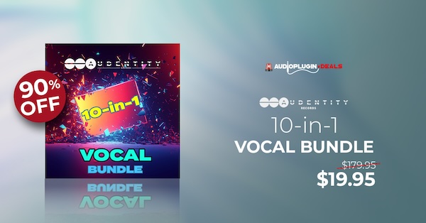 【2/12 18時まで 90％OFF】Audentity Records「10-in-1 Vocal Bundle」10種類の豪華ボーカルパックが1つに！アカペラ、ボーカルチョップ、ハーモニー、エフェクトなど、多彩なサンプルを収録した最強のサウンドツール｜DTMプラグインセール