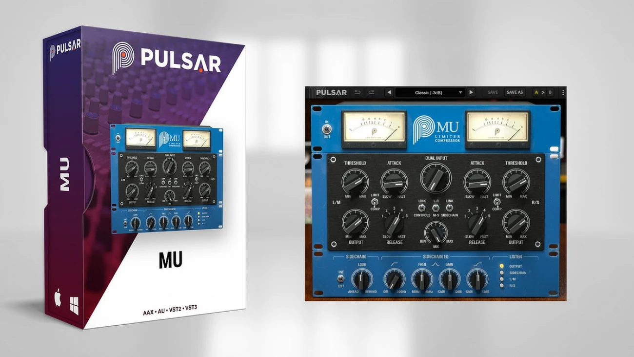 【2/10まで 67％OFF】Pulsar Audio「Mu」業界標準機材の真髄を完全再現！超低ノイズで実現する究極のチューブコンプレッサープラグイン｜DTMプラグインセール