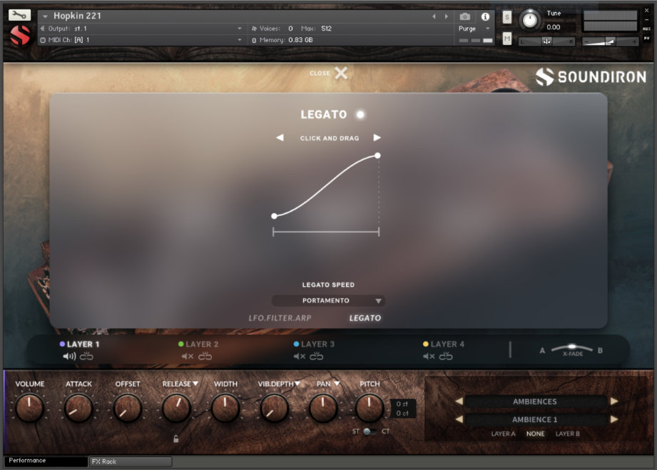 Soundiron「Hopkin Instrumentarium: 2+2+1」14弦の共鳴が織りなす自然な共鳴から幻想的なアンビエントまで！マルチブリッジ・ジーターのサンプリング音源｜DTMプラグインセール