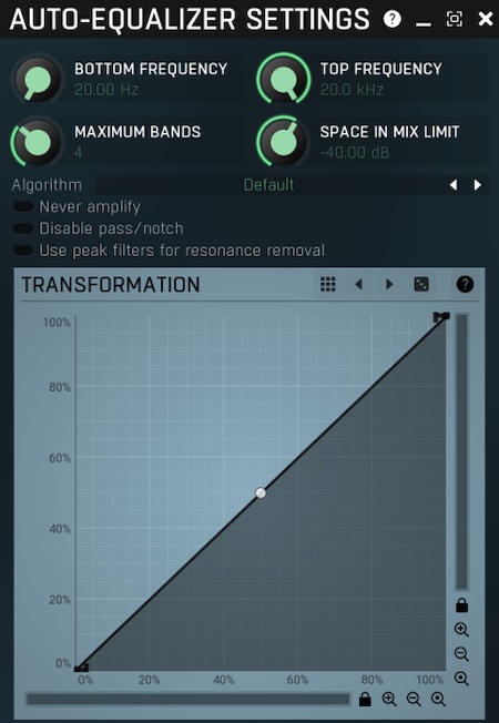 MeldaProduction「MAutoEqualizer」EQ作業が劇的に効率化！AIが最適なEQを提案してくれるリニアフェーズ・エンジン搭載の自動イコライザー｜DTMプラグインセール