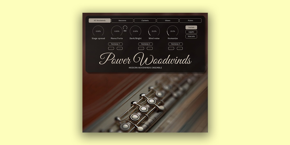 MeldaProduction「PowerWoodwinds」レガートからシンセ的サウンドまで自在に操る！現代音楽制作に特化したクリエイティブな木管サウンド｜DTMプラグインセール