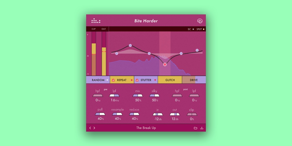 Denise Audio「Bite Harder」繊細な歪みから破壊的なクラッシュまで！周波数帯域別制御で実現する音楽的なビットクラッシャー｜DTMプラグインセール