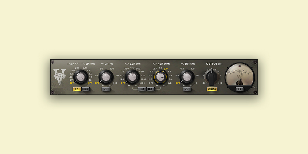 Waves「V-EQ4」Neve 1081を忠実に再現したビンテージEQ！温かみ・存在感・音楽的なEQカーブでミックスを劇的に変えるプラグイン｜DTMプラグインセール