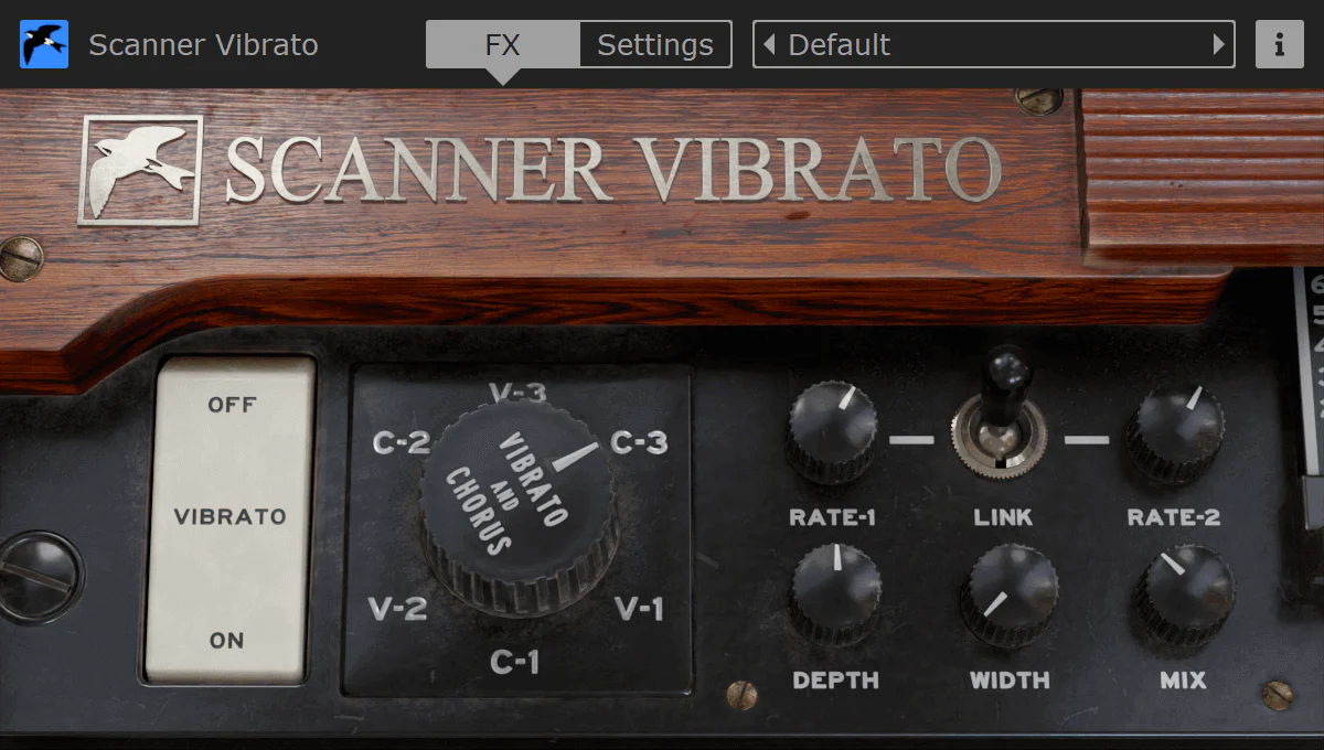 Martinic「Scanner Vibrato」伝説のトーンホイールオルガンを完全再現！さらにオルガンだけじゃなくあらゆる音源に使える万能ビブラート/コーラスプラグイン｜DTMプラグインセール