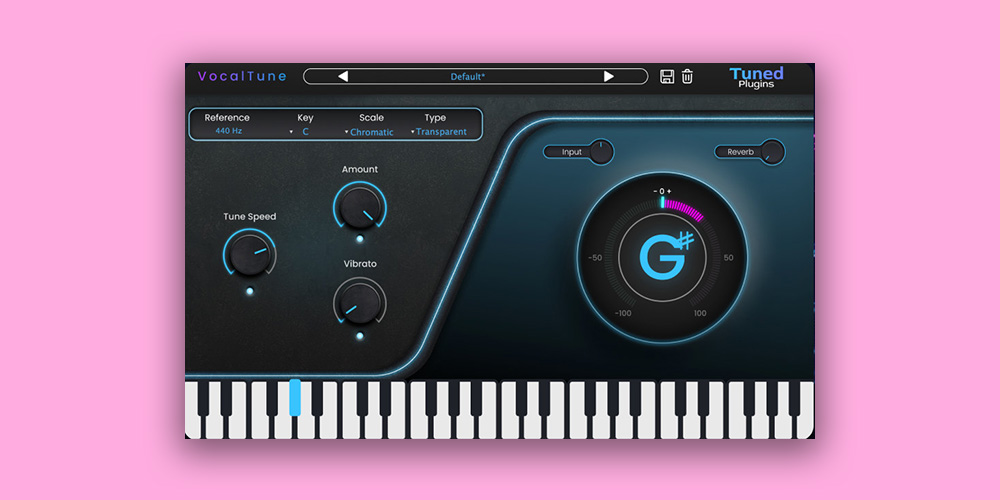 Tuned Plugins「VocalTune」プロ品質のピッチ補正を手軽に実現！フォルマント調整から内蔵リバーブまで完備した多機能ボーカル補正ツール｜DTMプラグインセール