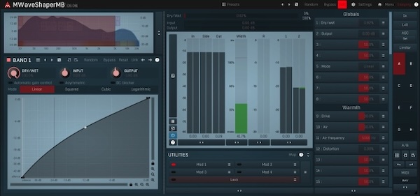 MeldaProduction「MWaveShaperMB」マルチバンド×カスタム波形で歪みが進化！豊富なモジュレーションで歪みが動き出す次世代ディストーション｜DTMプラグインセール