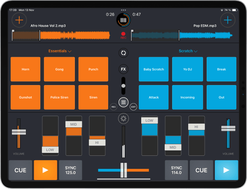 Mixvibes「Cross DJ」ステージでもモバイルでも使えるiOS/Android対応のオールインワンDJソフト｜DTMプラグインセール