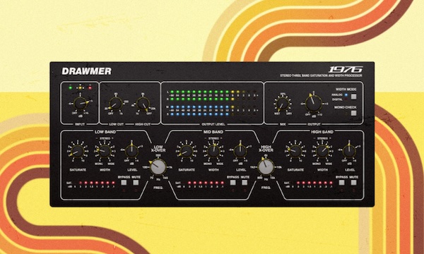 Softube「Drawmer 1976 Three Band Saturator」ボーカルは艶やかに、ベースは太く、ドラムはパンチーに！ミックスに立体感を与える3バンド×ステレオ幅コントロールで進化したサチュレーター｜DTMプラグインセール