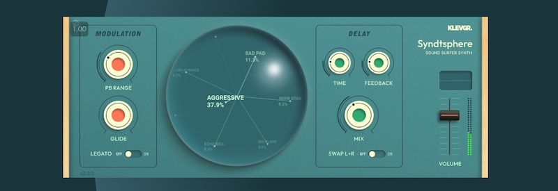 Klevgrand「SyndtSphere」手のひらで音楽の世界を操る！シンプルで効果的な音作りを提供するポータブルシンセサイザー｜DTMプラグインセール