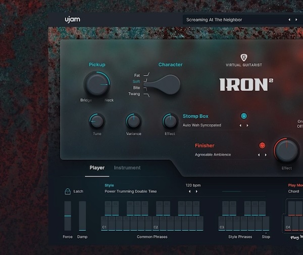 UJAM「Iron 2」ギター未経験でも本格ロックサウンドが作れる！ドロップDからダブリングまで完備し、あらゆるロックギターサウンドを網羅したオールインワンプラグイン｜DTMプラグインセール