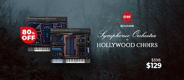 EastWest「Symphonic Orchestra + Hollywood Choirs」ハリウッド級のオーケストラとクワイアを自宅で再現！圧倒的な音質とリアリズムの最高峰バーチャルインストゥルメントDTMプラグインセール