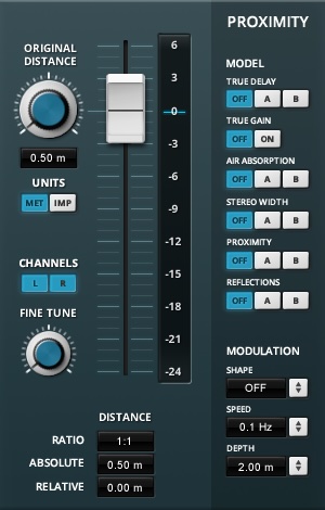 Tokyo Dawn Labs「Proximity」音の深みや遠近感を簡単に再現！リアルな距離感・奥行きを再現し、立体的なサウンド空間を作るプラグイン｜DTMプラグインセール