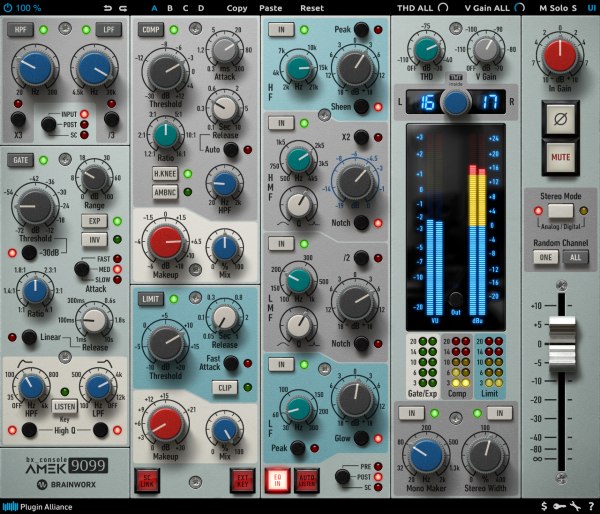 Brainworx「bx_console AMEK 9099」アナログEQの頂点に君臨！Neve設計のAmek 9099プラグインで実現するプロフェッショナルのための最強コンソール｜DTMプラグインセール