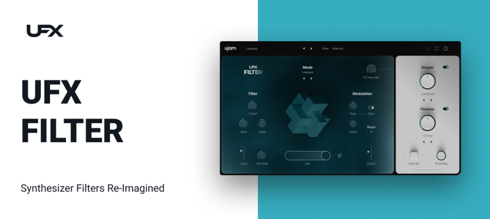 UJAM「UFX FILTER」あらゆる音源を劇的に変化させる！3系統のフィルターとLFOモジュレーションを搭載した音楽制作のための究極のフィルタープラグイン｜DTMプラグインセール
