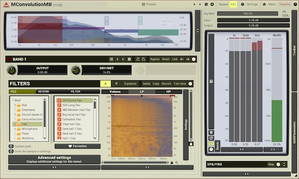 MeldaProduction「MConvolutionMB」音質向上に欠かせないマルチバンドリバーブ！リバーブ＆キャビネット＆マイクシミュレーター搭載のマルチバンド・コンボリューション｜DTMプラグインセール