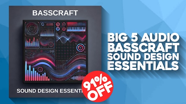 BIG 5 AUDIO「Basscraft: Sound Design Essentials」ダブステップ、ハードベース、シネマティック、アンビエントまで幅広くカバー！1,282種類のWAVサンプル、Serum・Massive・Vital対応の高品質プリセットを収録し、ベースミュージックをはじめ多彩なジャンルに対応するプロ仕様のサウンドバンドル｜DTMプラグインセール