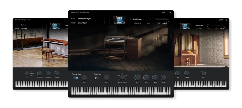 AIR Music Technolog「AIR Essential Keyboards」SteinwayグランドピアノからRhodes、トーンホイールオルガンまで！13種類の鍵盤楽器を1つに集約したプロ仕様のバーチャル鍵盤音源｜DTMプラグインセール