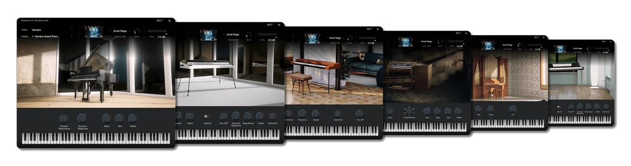 AIR Music Technolog「AIR Essential Keyboards」SteinwayグランドピアノからRhodes、トーンホイールオルガンまで！13種類の鍵盤楽器を1つに集約したプロ仕様のバーチャル鍵盤音源｜DTMプラグインセール