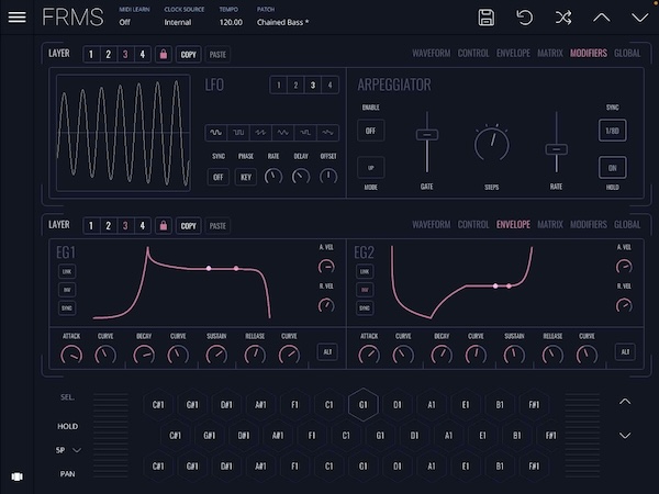 Imaginando「FRMS - Granular Synthesizer」2つの独立レイヤーパネルで簡単にパラメーター操作を実現！直感的な操作性を実現する洗練されたミニマルインターフェースの革新的シンセサイザー｜DTMプラグインセール