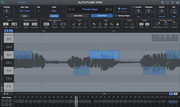 Antares「Auto-Tune Pro 11」業界標準の高精度ピッチ補正＋4パートハーモニー機能搭！リアルタイム補正とグラフモードで完璧なボーカルチューニングを実現する最新版プロフェッショナルツール｜DTMプラグインセール