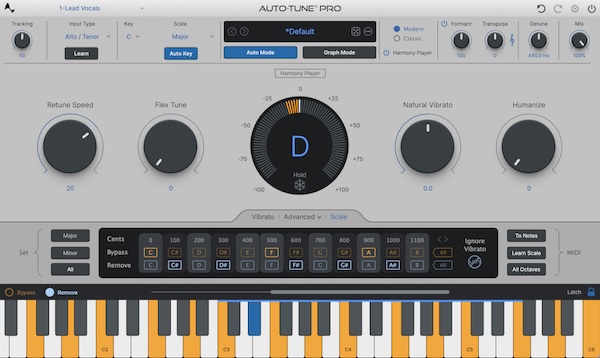 Antares「Auto-Tune Pro 11」業界標準の高精度ピッチ補正＋4パートハーモニー機能搭！リアルタイム補正とグラフモードで完璧なボーカルチューニングを実現する最新版プロフェッショナルツール｜DTMプラグインセール