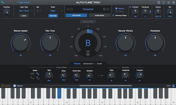 Antares「Auto-Tune Pro 11」業界標準の高精度ピッチ補正＋4パートハーモニー機能搭！リアルタイム補正とグラフモードで完璧なボーカルチューニングを実現する最新版プロフェッショナルツール｜DTMプラグインセール