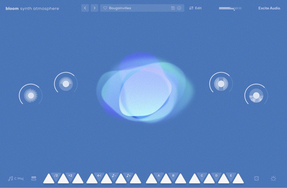 Excite Audio「Bloom Synth Atmosphere」水中ドローンから幻想的アルペジオまで全てを網羅！250プリセット収録し 4つのマクロで音色を自在に操作できるアンビエントシンセ｜DTMプラグインセール