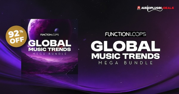 Function Loops「Global Music Trends Mega Bundle」最新トレンドのシンセウェーブ、アマピアーノ、ヒップホップ、トラップ、ファンクなどの音源を網羅！即戦力となるループ、MIDI、ワンショットを収録した5.9GBの超豪華バンドル｜DTMプラグインセール