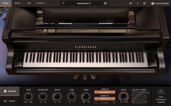 IK Multimedia「Pianoverse - Grand Piano Y7」リアルピアノと無限の音響空間が融合！ハンマーノイズから弦の共鳴まで完全調整可能なプロスタジオ品質のヤマハC7ピアノ音源｜DTMプラグインセール