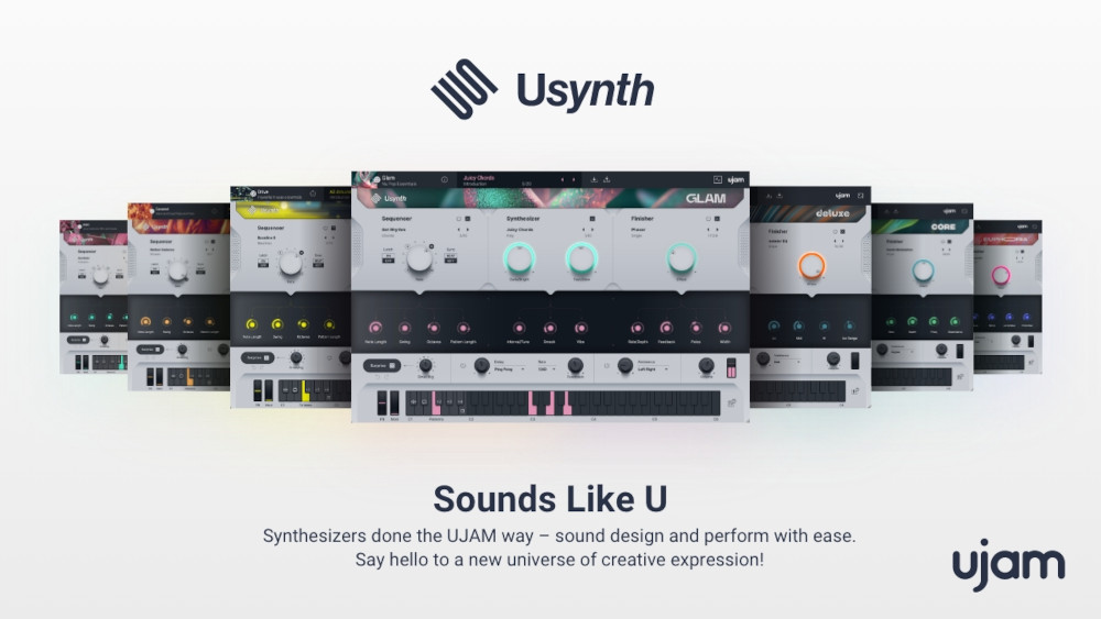 UJAM「Usynth Bundle」EDM、ポップス、シンセウェーブ、R&B、アンビエントまで！初心者でも簡単に扱える直感的な操作性と即戦力になるプリセットの数々で、作曲の幅を無限に広げる最先端のシンセサイザーパック｜DTMプラグインセール