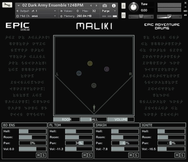 Audiority「Maliki」一発でシネマティックなドラムトラックを実現！成長型構造の20テーマを収録したエピックアドベンチャードラム｜DTMプラグインセール