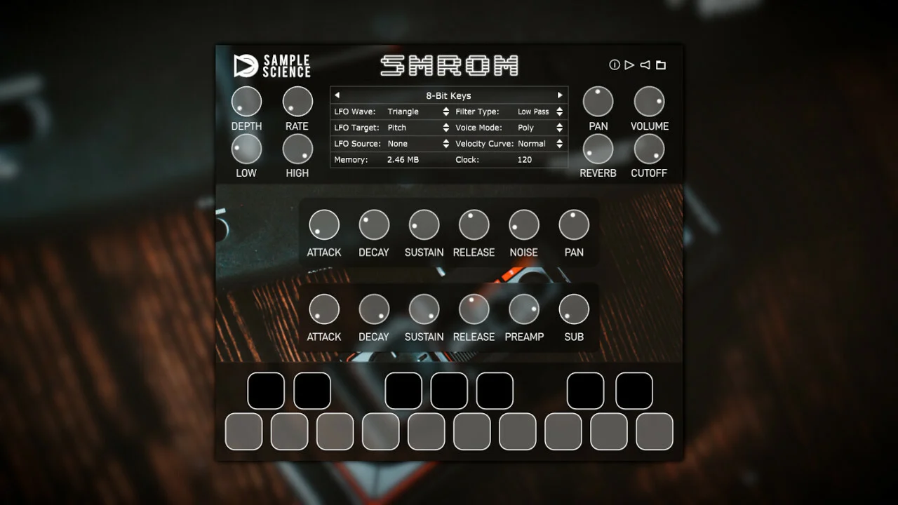 SampleScience「SMROM」セガ・マスターシステムのオリジナル音源をそのままDAWへ！高品質なマルチサンプルで、チップチューンサウンドをリアルに表現するVSTプラグイン｜DTMプラグインセール