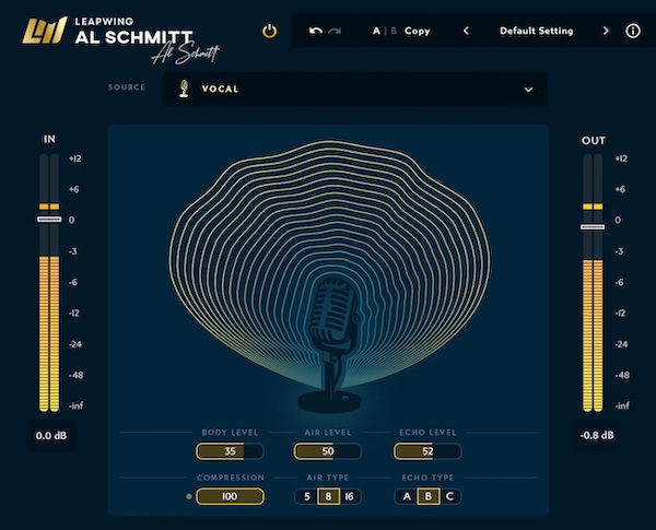 Leapwing Audio「Al Schmitt」Grammy受賞エンジニア "アル・シュミット"のサウンドメイキングを再現するシグネチャープラグイン！6つの楽器プロファイルで洗練された音作りを実現｜DTMプラグインセール