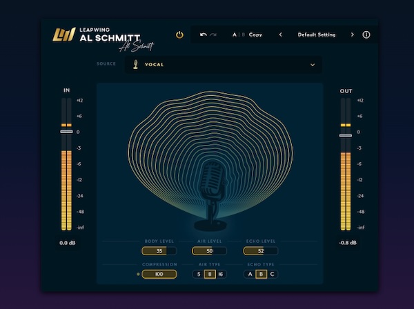 Leapwing Audio「Al Schmitt」Grammy受賞エンジニア "アル・シュミット"のサウンドメイキングを再現するシグネチャープラグイン！6つの楽器プロファイルで洗練された音作りを実現｜DTMプラグインセール