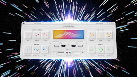 Baby Audio「Crystalline」次世代アルゴリズムリバーブ！テンポに同期する機能を搭載し、曲に完璧に溶け込む透明感のある空間を実現する次世代スタジオリバーブ｜DTMプラグインセール