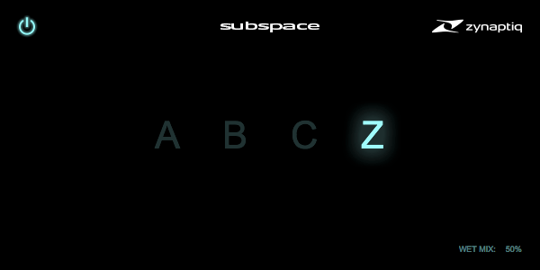 Zynaptiq「SUBSPACE」無料で手に入る最高品質のリバーブ！たった2つのコントロールで理想の響きを作り出す Zynaptiqの最先端技術を活かした無料リバーブプラグイン｜DTMプラグインセール