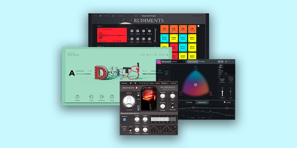 Native Instruments「2025 Creative Producer Bundle」AIリバーブ・耳に優しい音質補正・即戦力ドラム・歌うボーカル音源まで全部入り!音楽制作を一気にグレードアップさせる高コスパバンドル|DTMプラグインセール