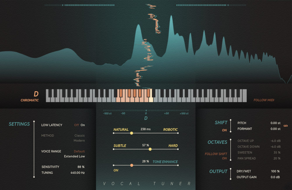 Softube「Vocal Tuner」瞬時に完璧なピッチ補正を実現!自動リアルタイムボーカルチューナー - 低レイテンシーモード&2種類の補正方法搭載した次世代 音声処理プラグイン|DTMプラグインセール