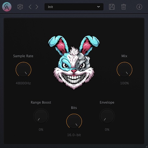 Caelum Audio「DynaBunny」ウサギの姿をした“本気のビットクラッシャー”!サンプルレートを極端にコントロールしながら、自然なダイナミクス調整でビットクラッシャー・ローファイ・グリッチサウンドも思いのままの万能プラグイン|DTMプラグインセール
