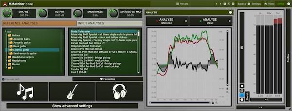 MeldaProduction「MMatcher」音作りの可能性を広げる万能マッチングツール!トラックのマスタリングからモニター環境の最適化まで、直感的な操作で実現するスペクトラムマッチングツール|DTMプラグインセール