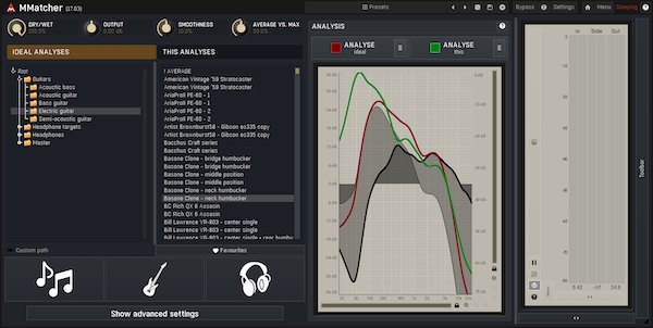 MeldaProduction「MMatcher」音作りの可能性を広げる万能マッチングツール!トラックのマスタリングからモニター環境の最適化まで、直感的な操作で実現するスペクトラムマッチングツール|DTMプラグインセール