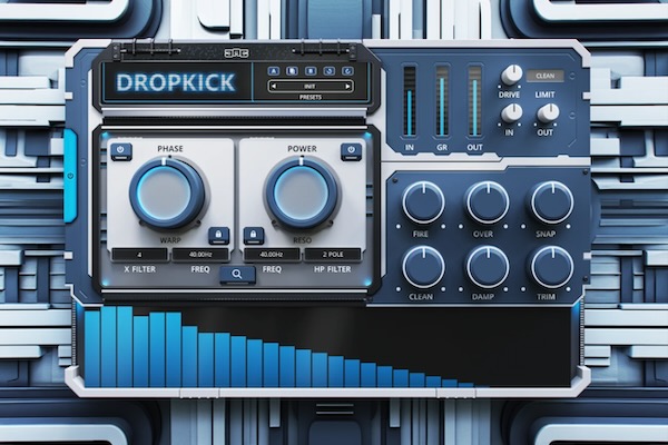 United Plugins「Dropkick」弱いキックを強力に、良いキックをスーパーキックに変える!Dropkickの8つの特化型プロセッサーで、あなたのキックドラムに力強さ、クリアさ、パンチ感を瞬時に与える究極のツールキット|DTMプラグインセール