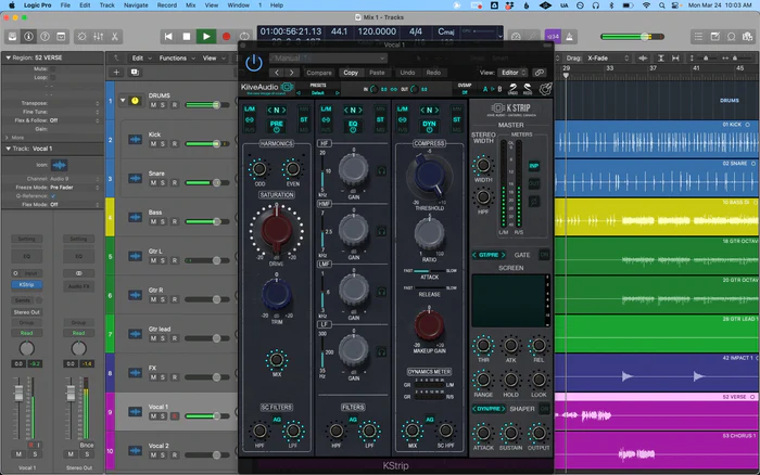 Kiive Audio「KStrip」パンチのあるミッド、温かみのあるロー、精密なサージカルEQ！プリアンプ・EQ・コンプレッサーそれぞれに3種類の回路を選べる、世界で最も人気の高い3種類のコンソールを融合させた究極のチャンネルストリップ｜DTMプラグインセール