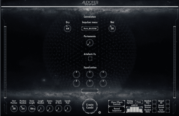 Audiofier「Sphaera」自然なサウンドスケープと予測不能な音楽表現を可能にする!コンボリューションリバーブ・ステップシーケンサー・独自アーティファクト機能搭載し、リアルタイムで変化する音を視覚的に捉え、圧倒的な没入感を実現する次世代音源|DTMプラグインセール