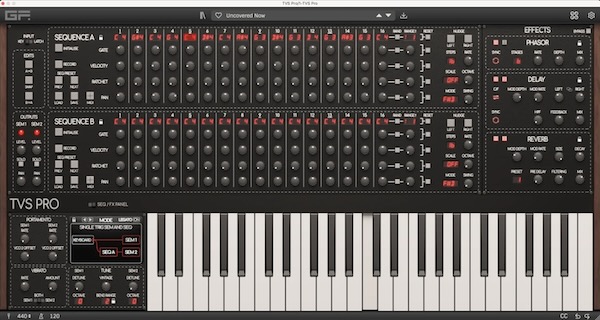 GForce Software「Oberheim TVS Pro」デュオフォニーをこの世に初めて導入した革命的シンセサイザーの復活!2つの独立した声部で複雑で有機的な音響を実現し、400以上の変換パッチと220以上の新しいサウンドにすぐにアクセスできる革新的シンセ|DTMプラグインセール