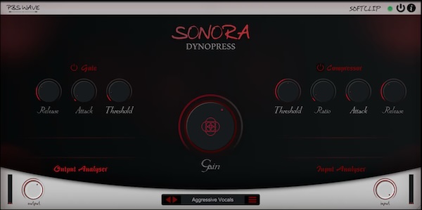 PBS WAVE「SONORA -DynoPress」ノイズ除去から音圧調整まで完全カバー!音がこもる・まとまらないを解決する、初心者でも使えるノイズゲート&コンプレッサー一体型プラグイン|DTMプラグインセール