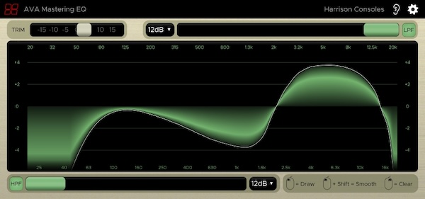 Harrison「AVA Mastering EQ」初心者でも扱える直感操作とプロ品質の音質を両立!滑らかで自然な仕上がりを誰でも実現できる、マスタリング工程の“最後の壁”を突破するイコライザー|DTMプラグインセール