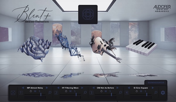 Audiofier「Blent 10」時間と音の概念を再定義する革新的音源!4レイヤーの進化するアンビエントサウンドと時間を操るBlendeggiatorで、誰でも簡単にプロフェッショナルな音作りが実現するツール|DTMプラグインセール